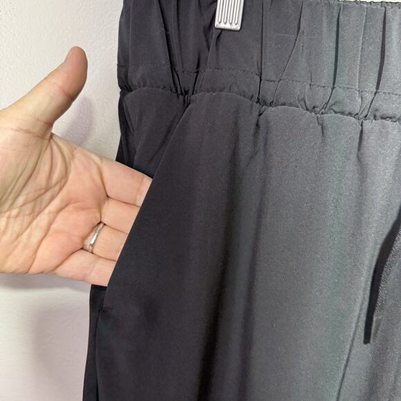 All in Motion Women’s XXL Black Woven Wide Leg Pants Loose Fit Drawstring Waist - Picture 3 of 10